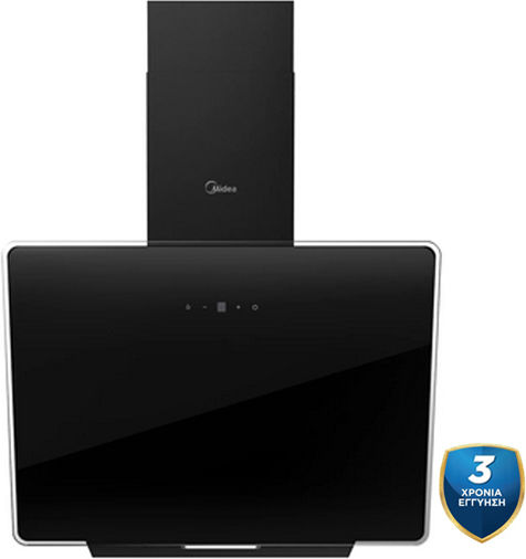 Midea Chimney Vent Hood 60cm Black