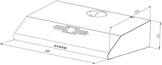 Celect Freestanding Vent Hood 60cm White