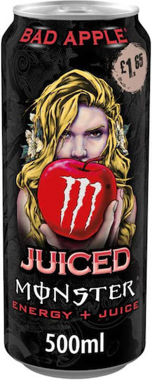Monster Bad Apple Energy-Drink mit Kohlensäure in Kiste 500ml