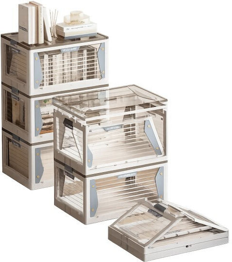 Vesta Plastic Drawer Unit 4 Tiers White 52.5x36x112.5cm