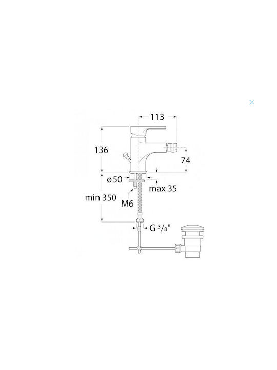 Roca Baterie Bidet Argintiu