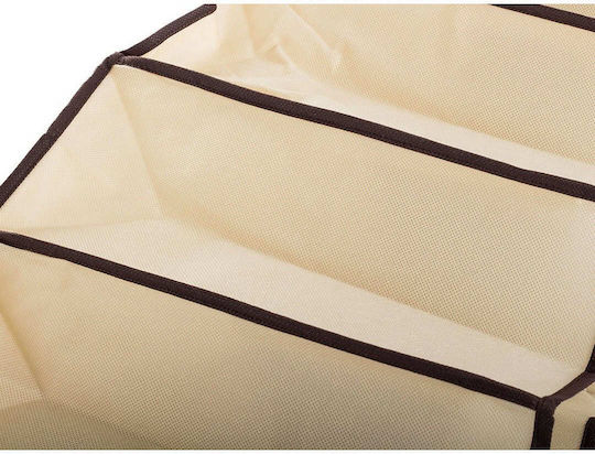 Fabric Hanging Storage Case For Clothes in Beige Color 1pcs