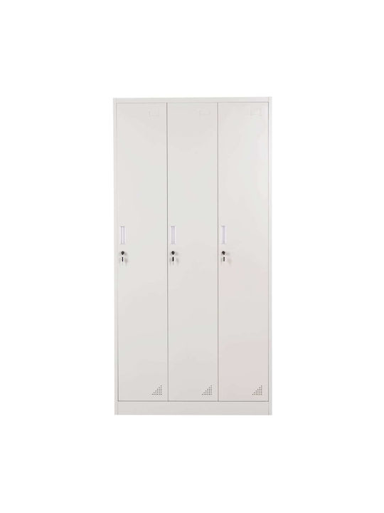 Metallischer Außenschrank mit Verriegelungsfunktion 90x45x185cm