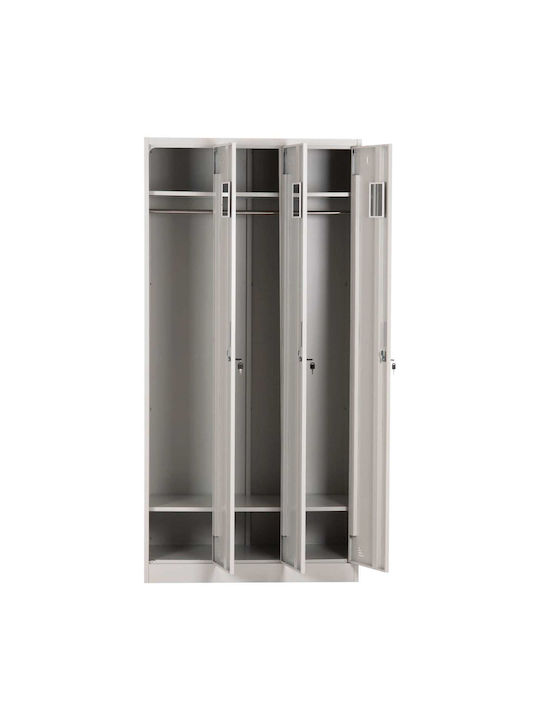 Metallischer Außenschrank mit Verriegelungsfunktion 90x45x185cm