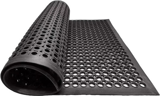 Sidirela Covor de Intrare din Cauciuc Inel Negru 90x150buc