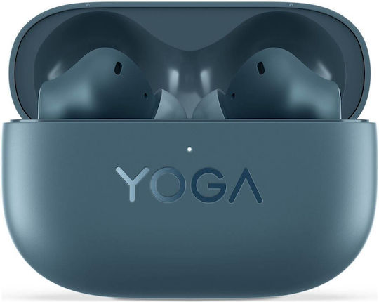 Lenovo TWS YOGA PC Edition In-ear Bluetooth Handsfree Ακουστικά με Θήκη Φόρτισης Tidal Teal