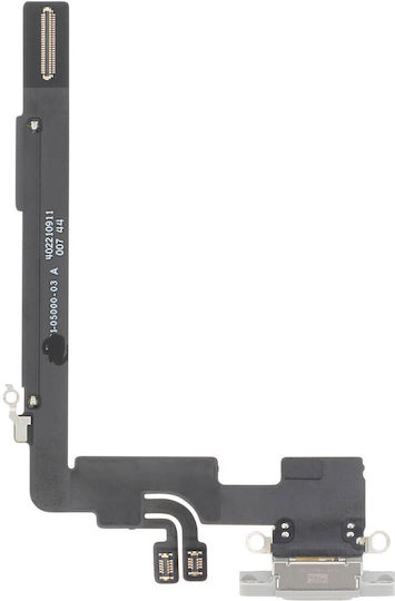 Avizar Charging Connector Iphone 16 Pro Max Usb-c Port Microphone Repair White