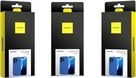 Spacecase Silicone Back Cover Silicon Albastru (iPhone 16 Pro)