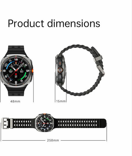 Smartwatch Microwear Kalobee Sk7 Ultra Black