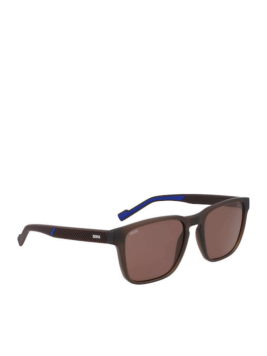 Zeiss Men's Sunglasses with Brown Plastic Frame and Brown Lens ZS22520SLP541