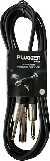 Plugger Cablu 6,3 mm de sex masculin - 6,3 mm de sex feminin 3m