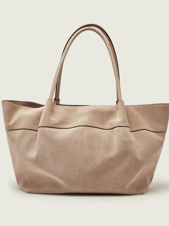 Helya Leather Women's Bag Tote Handbag Beige