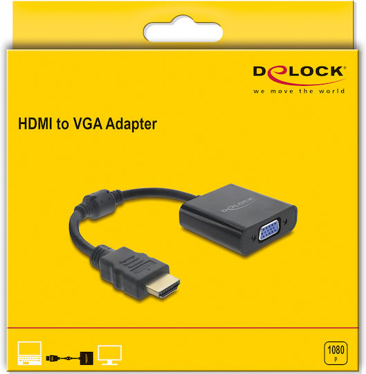 DeLock DeLock HDMI Männlich Zu VGA Weiblich Konverter 1Stück 61077