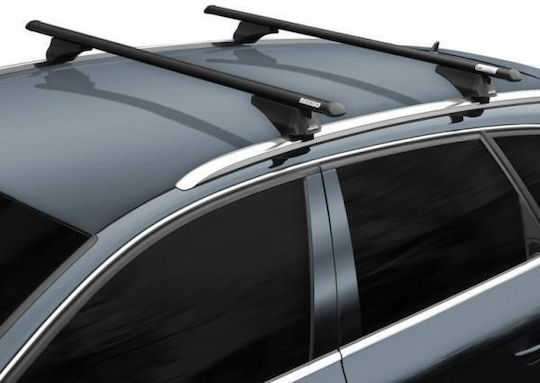 Menabo Car Roof Bars Aluminum Tiger Black 118.5 Cm Black Color Volkswagen Tiguan Ii Ad1 5 Doors 2016 Flush Or Raised Rails 2 Pieces 8590/mb Menabo Mp.8590/mb-124