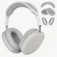 Full Cover 3 Τεμ Θήκη Συμβατή Apple Airpods Max Black Σιλικόνη Γκρι