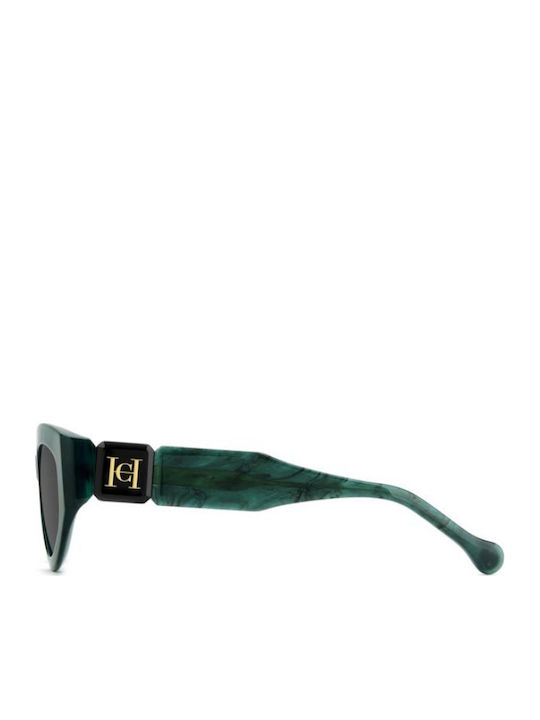 Carolina Herrera Sunglasses Green with Horn-Rimmed Frame Carolina Herrera Sunglasses Green with Horn-Rimmed Frame