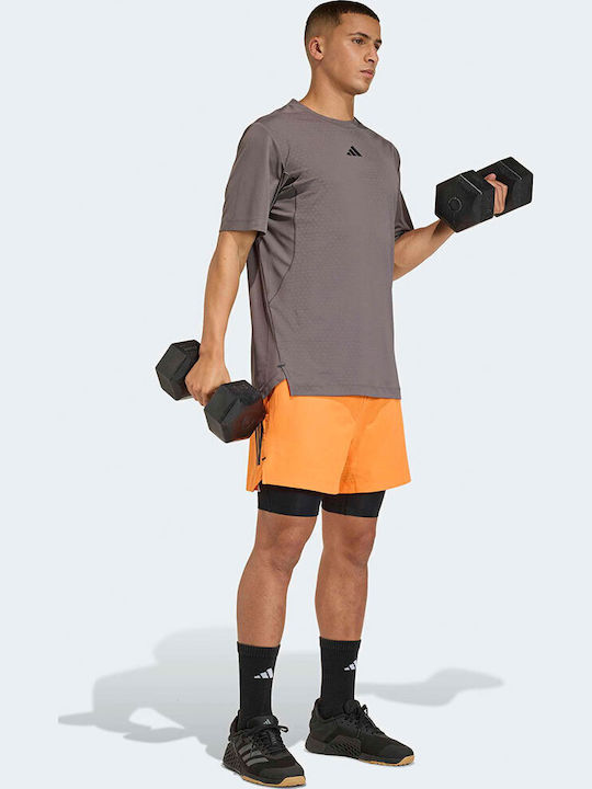 3 Stripes T-Shirt Brown