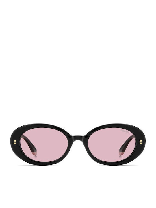 Polaroid Black Sunglasses with Horn-Rimmed Frame Polaroid Black Sunglasses with Horn-Rimmed Frame