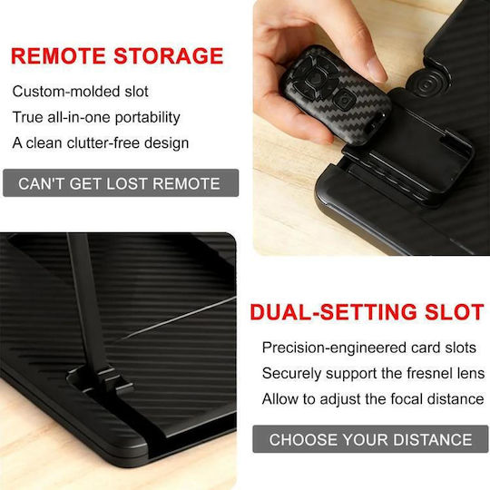 14-inch Vertical Screen Phone Magnifier Remote Control Ultra Hd Mobile Screen Projection Amplifier Desktop Stand Blu-ray High Definition