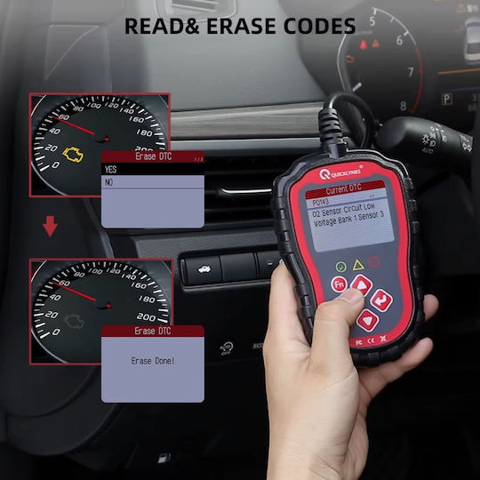 Instrument de diagnostic auto cu ecran OBD 2 cu cablu