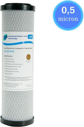 Pentair 2G Slimline Wasserfiltrationssystem Unter der Spüle Durchmesser ½" mit Ersatzfilter 57-0087/LRCP5