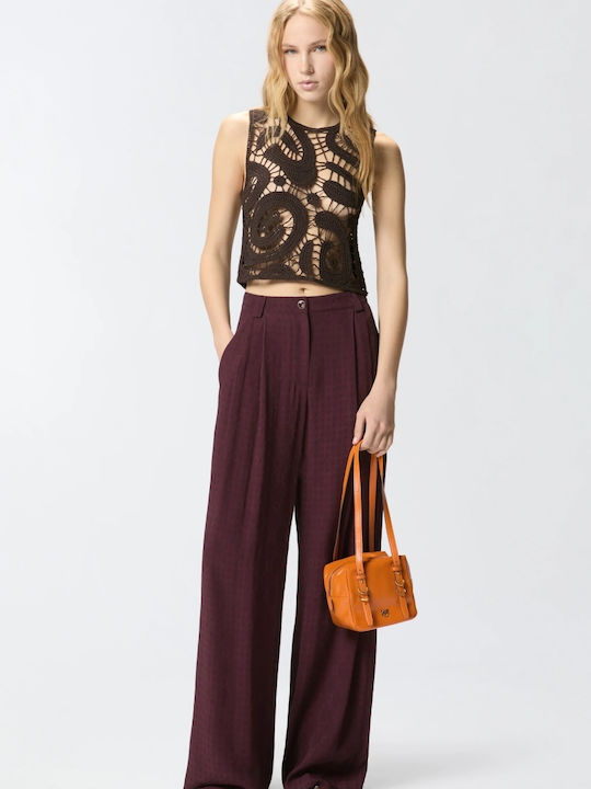 Women's Crop Top Sleeveless Cacao/brown