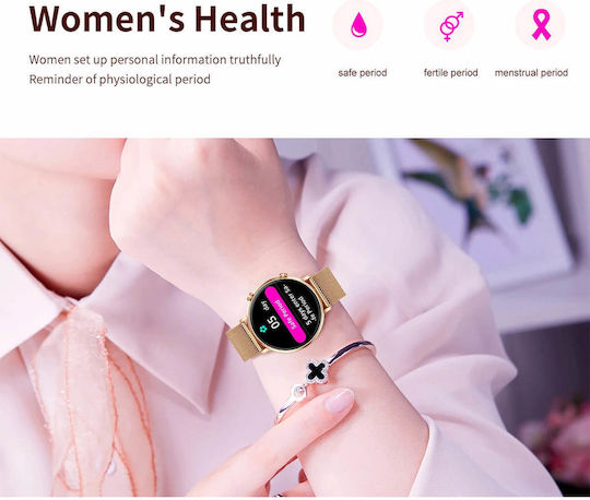 Microwear CY700 Smartwatch (Pink Silicone)