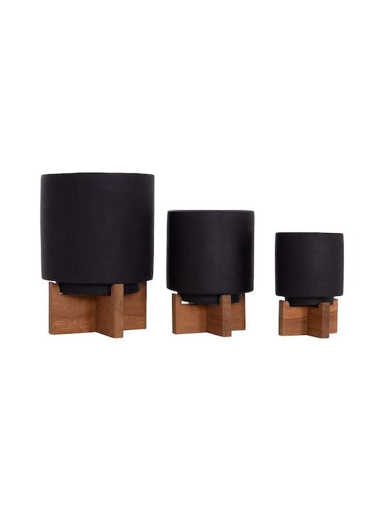 Set 3 Töpfe Black