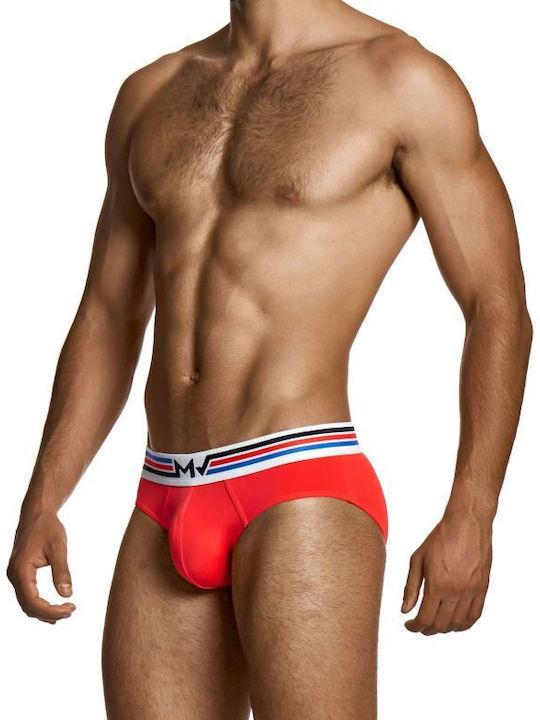 Herren Slips Red mit Mustern 1Packung
