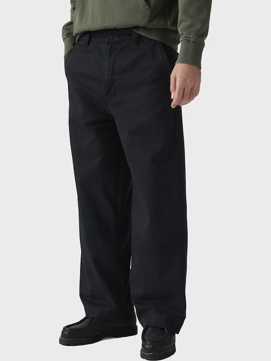 Trousers Chino in Baggy Line Black