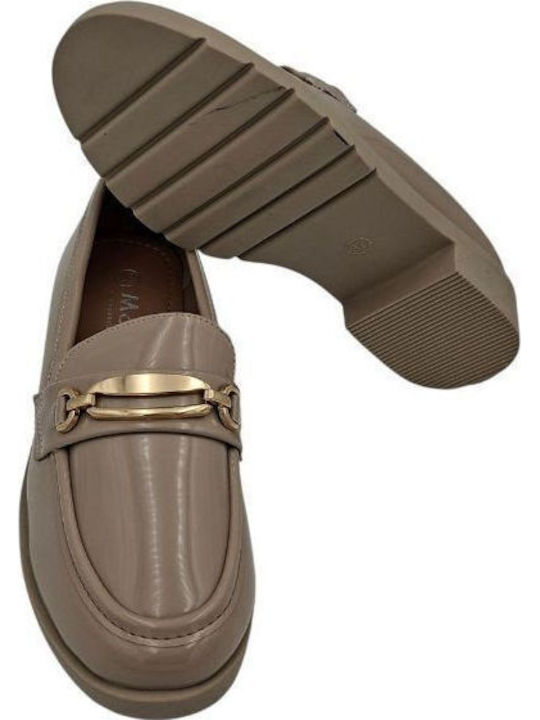 Γυναικεία Loafers σε Μπεζ Χρώμα