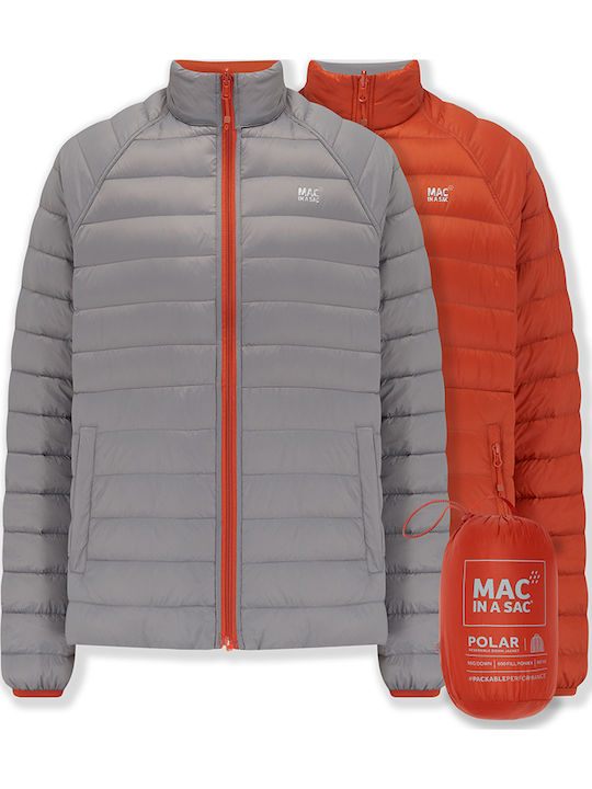 Μπουφάν Διπλής Όψης Orange, Grey