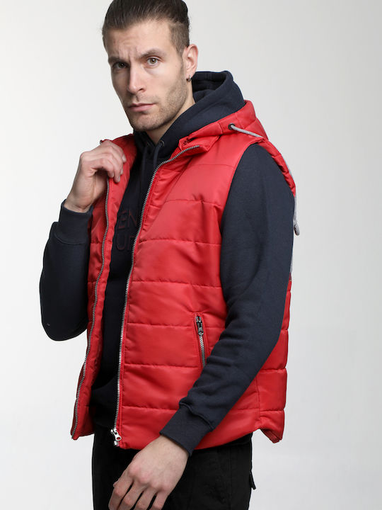 Sleeveless Jacket Puffer Gray