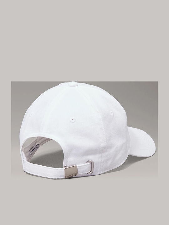 Calvin Klein Unisex Καπέλο Λευκό Λογότυπο Εταιρίας Μπροστά Μέρος Lv04k5027g-yaf Λευκο