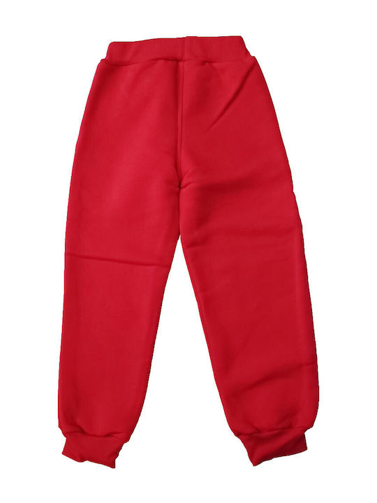 Basic Pantaloni De Trening Roșii Pentru Copii