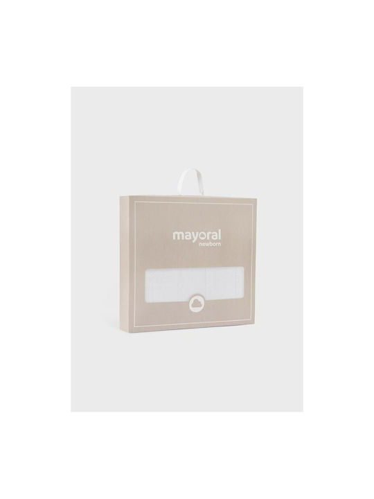 Mayoral Blanket Nursery Swaddling Blankets Knitted White 90x90cm