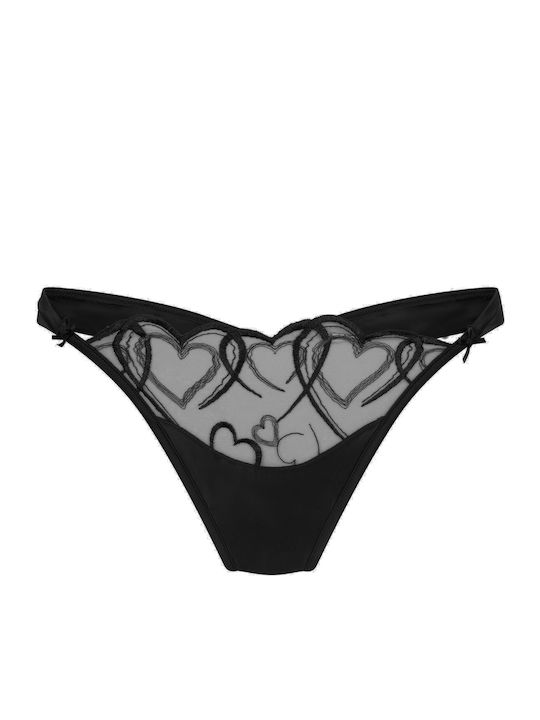 Hunkemöller Комплект Дамско Бельо с Прашка Черен