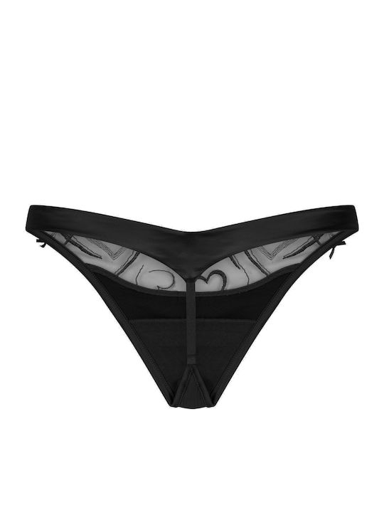 Hunkemöller Комплект Дамско Бельо с Прашка Черен