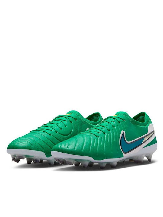 Nike Tiempo Legend 10 Elite Football Shoes with Cleats Orange