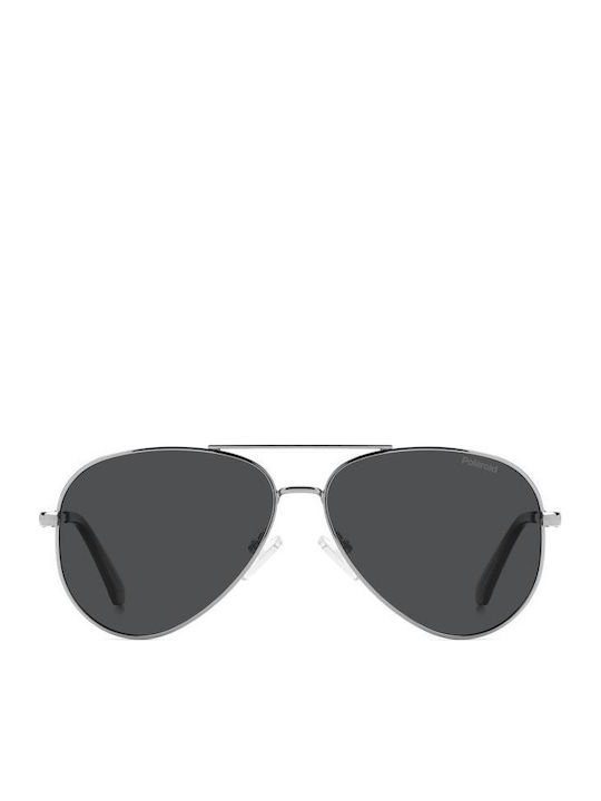 Polaroid Aviator Kids Sunglasses with Polarized Silver Lenses for 11-16 Years