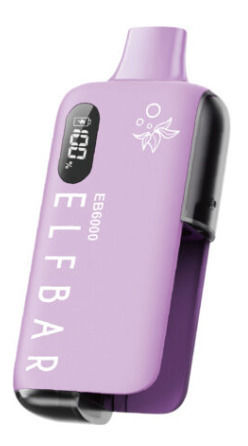 Elf Bar Disposable E-Cigarette 6000 Puffs Watermelon Ice 10ml 20mg Purple