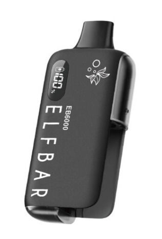 Elf Bar Disposable E-Cigarette 6000 Puffs Watermelon Ice 10ml 20mg Black