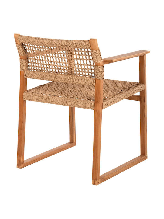 Outdoor-Sessel Hölzernes TEAK 61x53x76εκ.