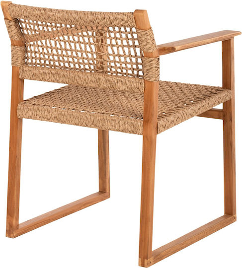 Outdoor-Sessel Hölzernes TEAK 61x53x76εκ.