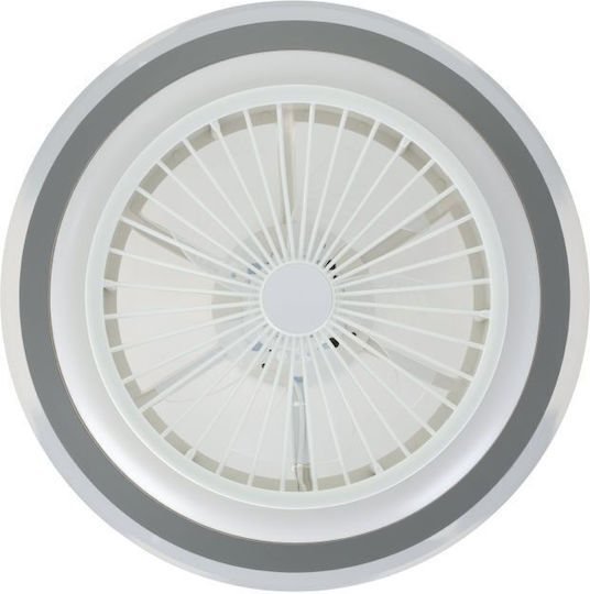 Eglo Albufeira Ceiling Fan 51cm with Light Fixture White