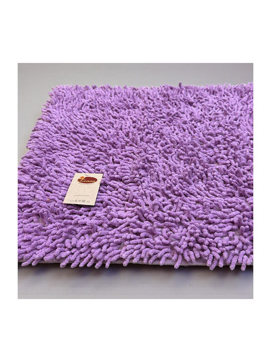 Linea Home Πατάκι Μπάνιου Βαμβακερό Noodle LH2044052 Λιλά 50x80εκ.