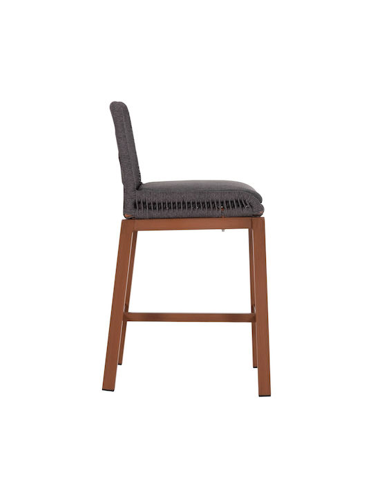 Stool for Bar Outdoor Brown, Dark Grey 47.5x55x94.5cm