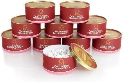 Pure Incense of Mount Athos Old Traditional Recipe 10 X 100g Authentic Product of Vatopedi Monastery Holy Great Monastery Vatopedi 28164 Rose