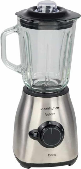 Telemax Mixer mit Glas Kanäta 1,5 l 1500W Inox 35-2305