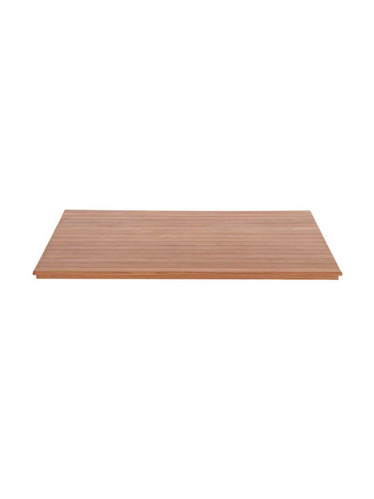 Freebox Rectangular Table Surface made of Solid Wood Natural 120x80x4cm FB918138 1pcs